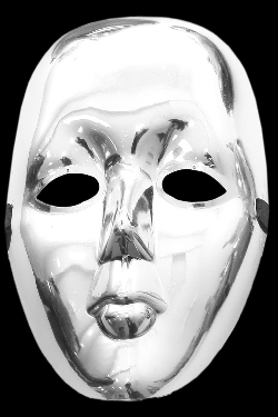 MASCHERA DOMINO ARGENTO